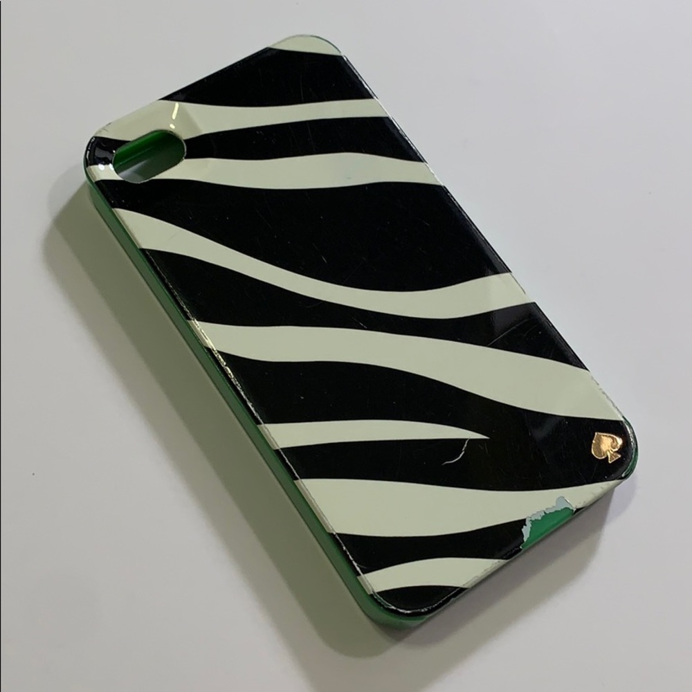 Kate Spade small iPhone case in animal print